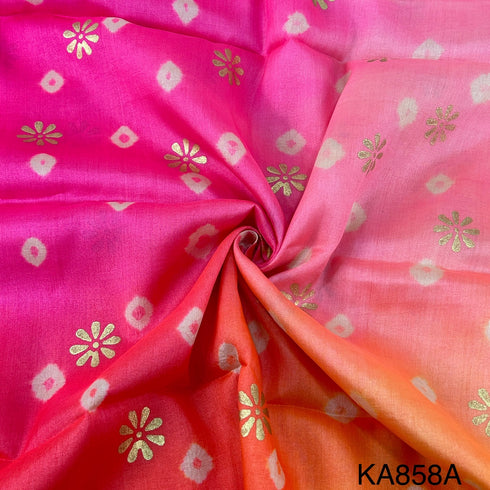 Shaded Pure Silk Fabric-KA858